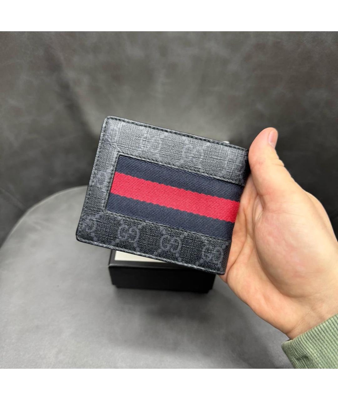 GUCCI Черный кошелек, фото 2