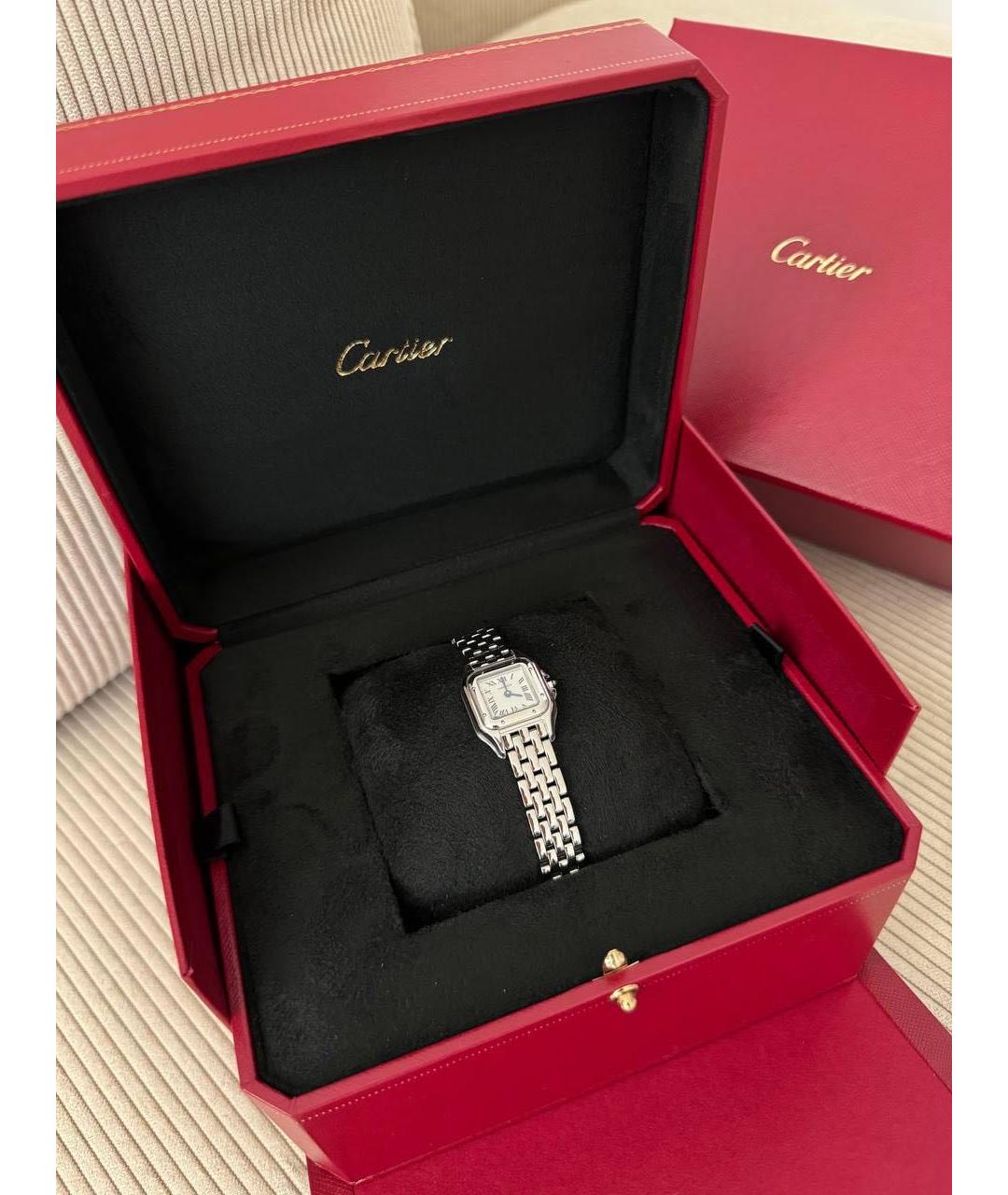 CARTIER Серебряные часы из белого золота, фото 2