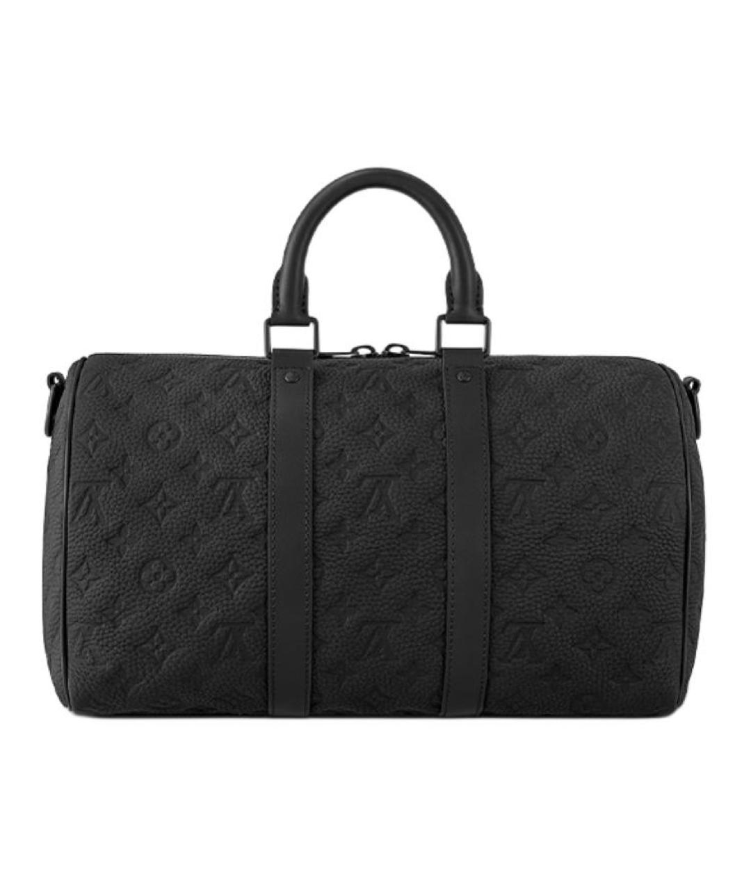 LOUIS VUITTON Черная кожаная сумка на плечо, фото 3
