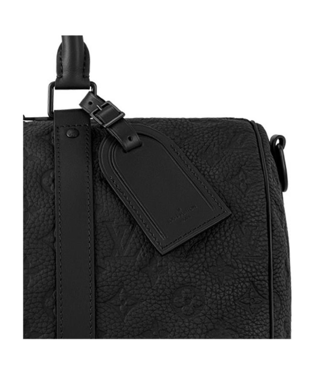 LOUIS VUITTON Черная кожаная сумка на плечо, фото 7