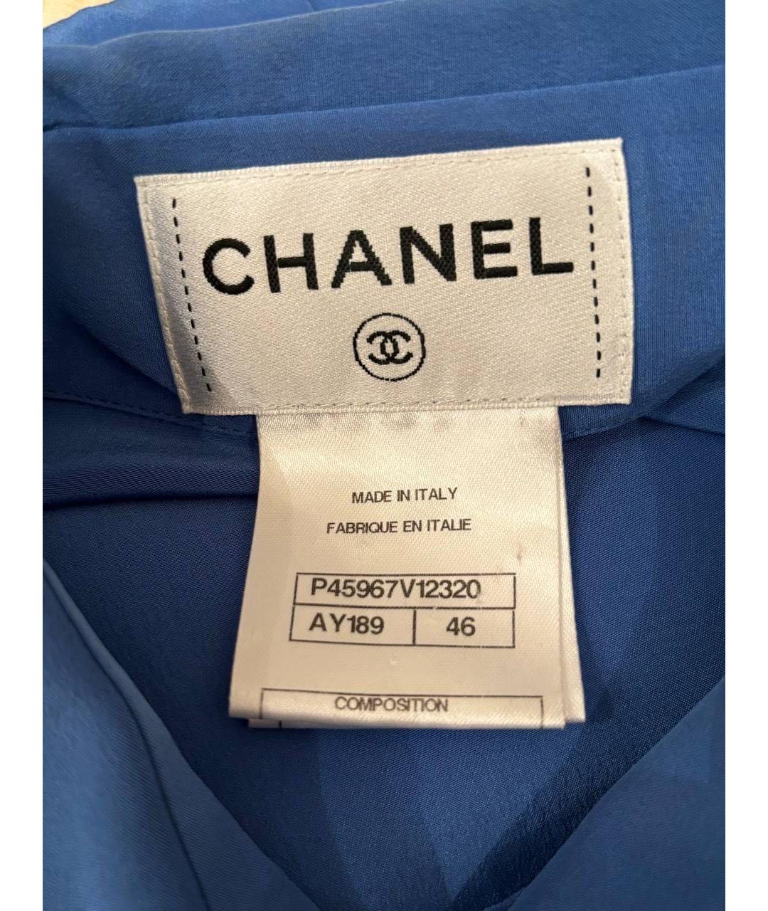 CHANEL Синяя блузы, фото 3