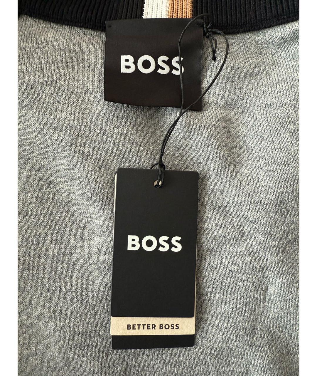 HUGO BOSS Черная хлопковая куртка, фото 3