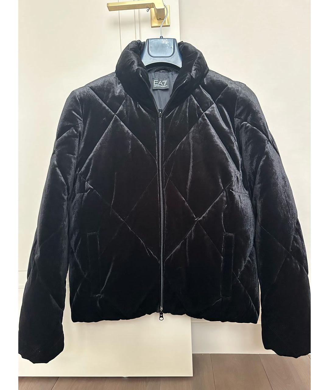 ARMANI EXCHANGE Черная бархатная куртка, фото 9