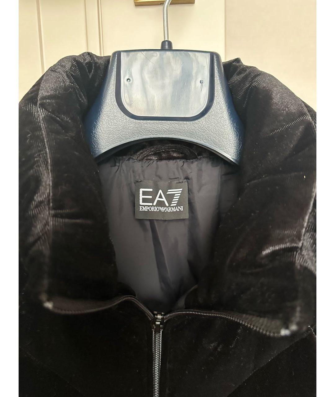 ARMANI EXCHANGE Черная бархатная куртка, фото 4