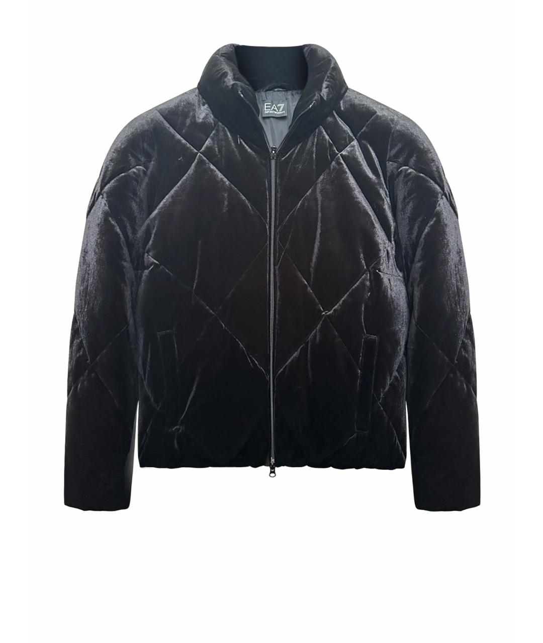 ARMANI EXCHANGE Черная бархатная куртка, фото 1