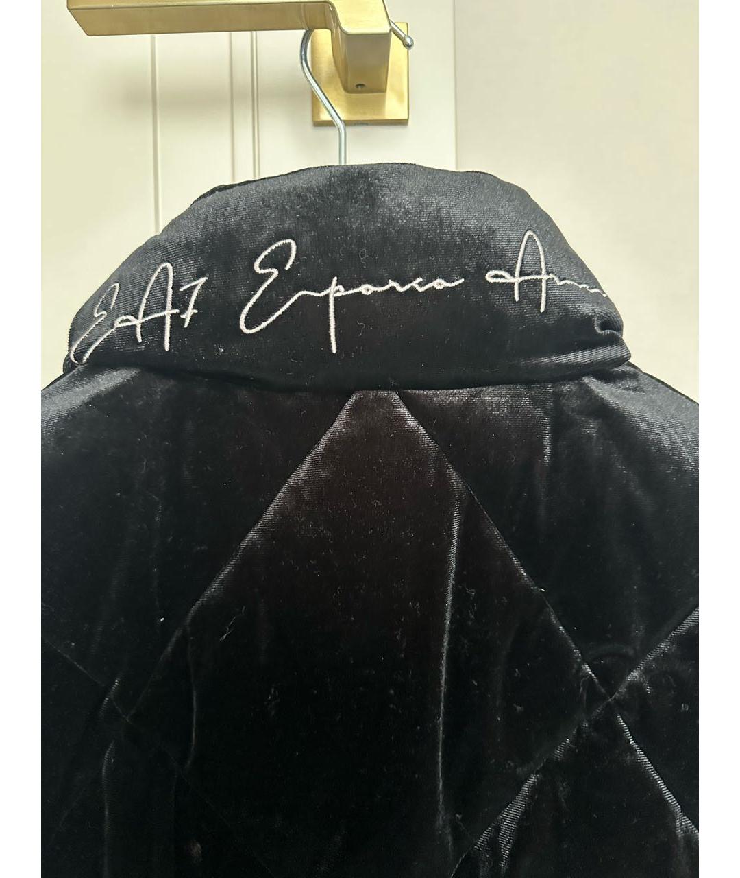 ARMANI EXCHANGE Черная бархатная куртка, фото 3