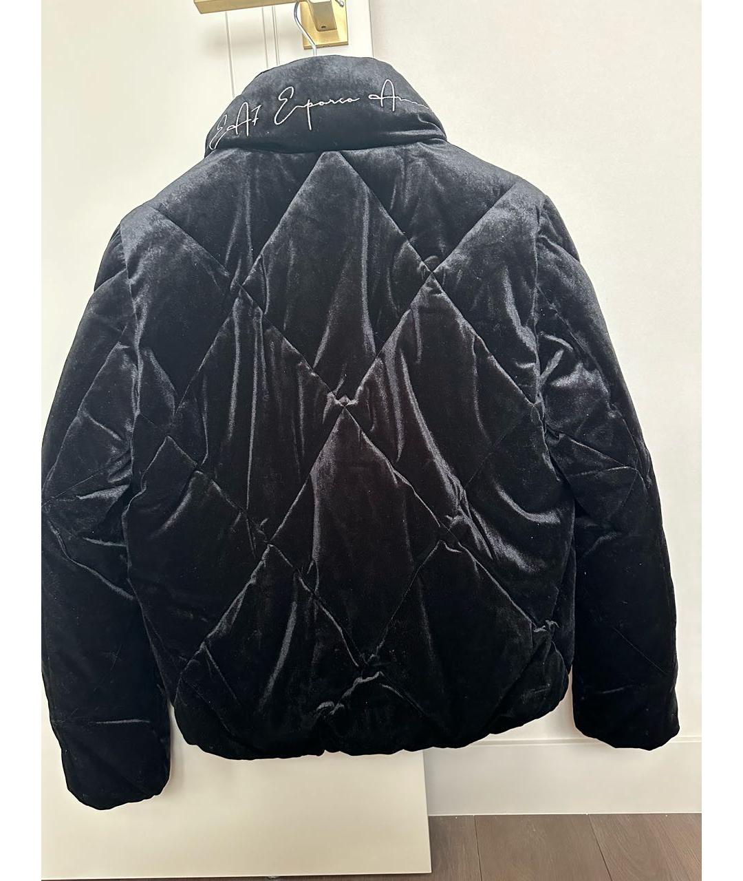 ARMANI EXCHANGE Черная бархатная куртка, фото 2