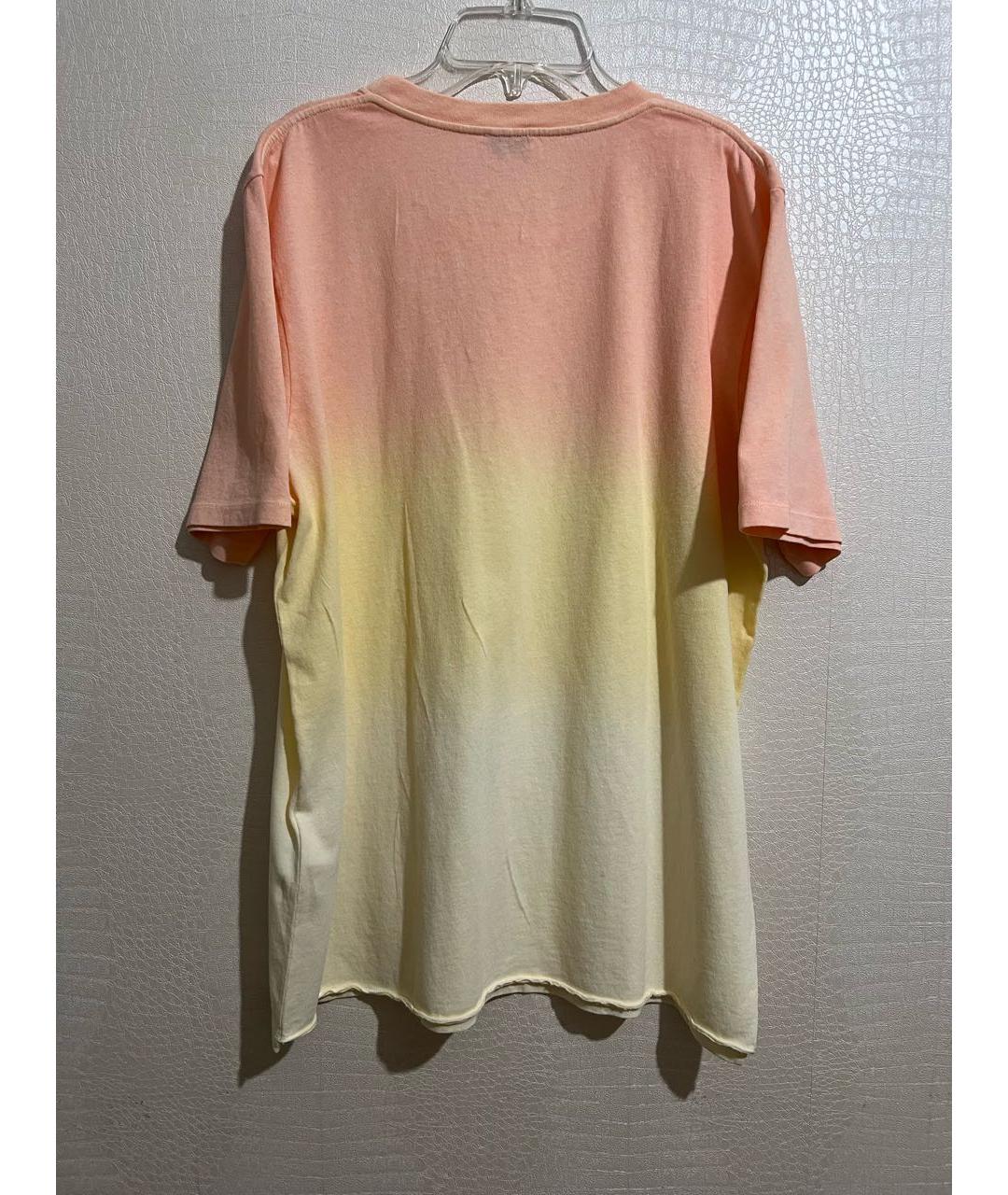 SAINT LAURENT Розовая хлопковая футболка, фото 2