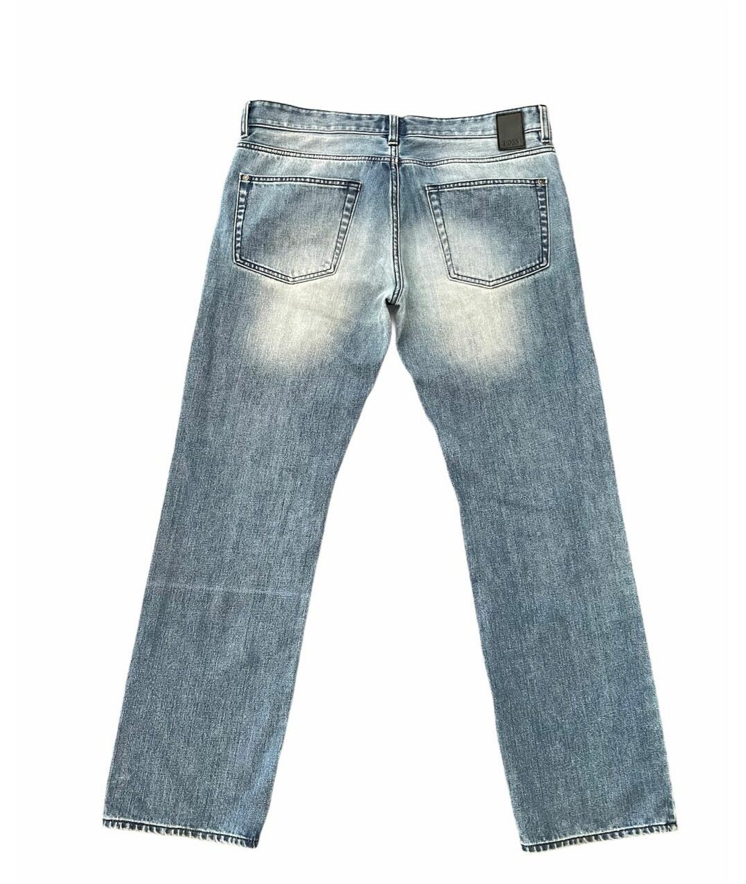 HUGO BOSS Синие хлопковые прямые джинсы, фото 4