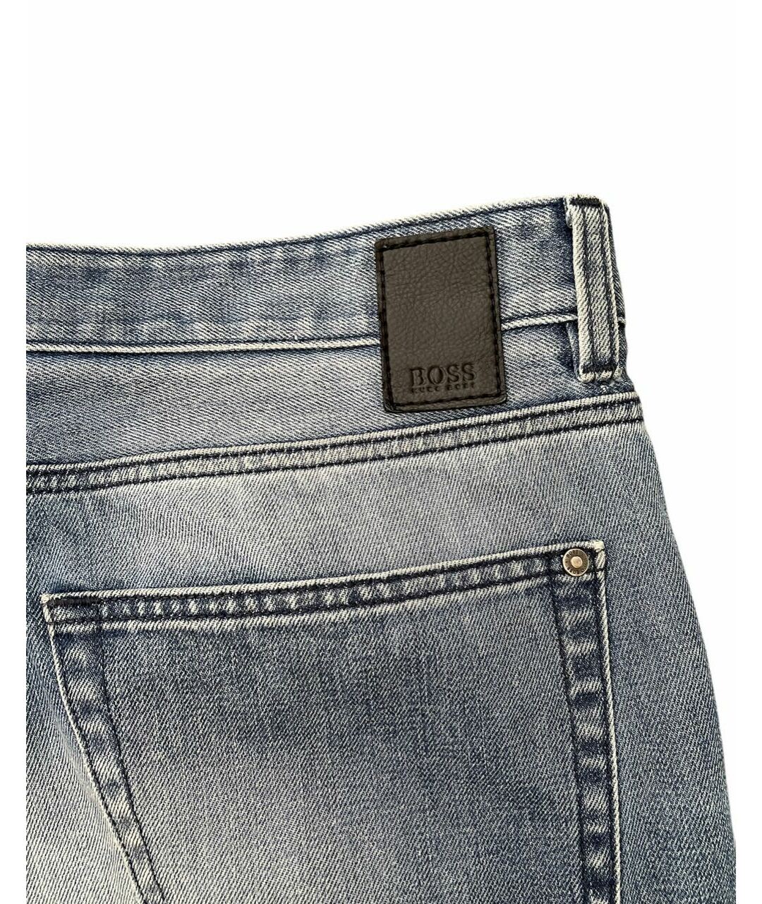 HUGO BOSS Синие хлопковые прямые джинсы, фото 5