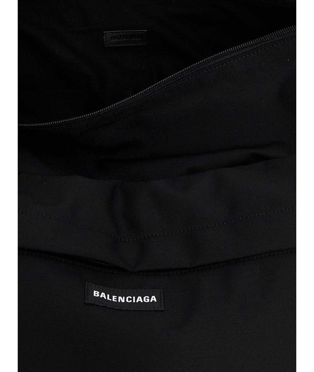 BALENCIAGA Черная синтетическая дорожная/спортивная сумка, фото 4