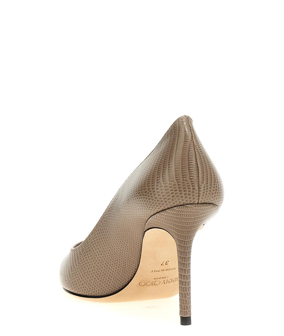 JIMMY CHOO Серые кожаные туфли, фото 3