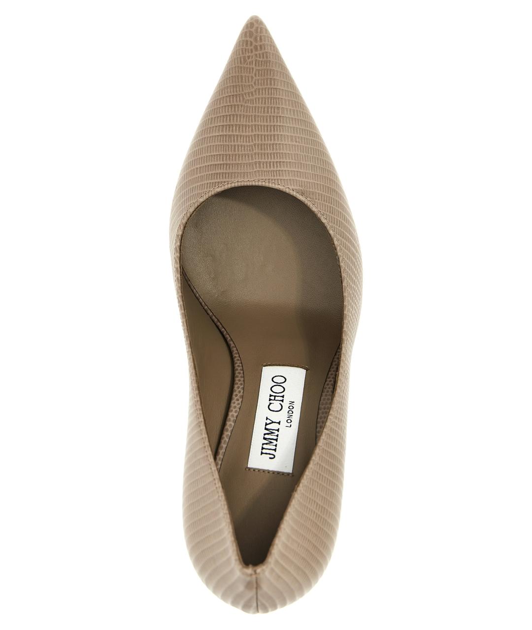 JIMMY CHOO Серые кожаные туфли, фото 4