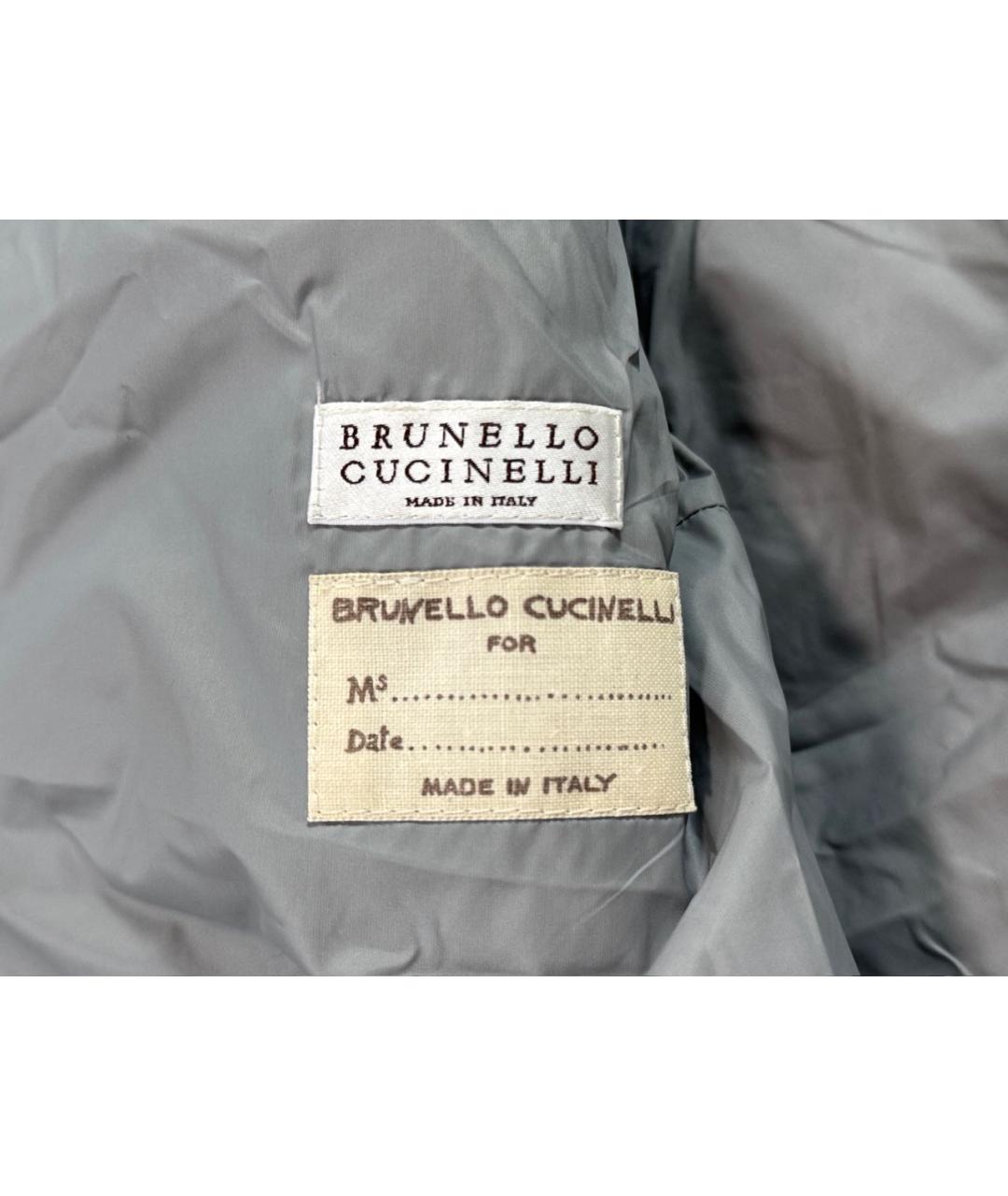 BRUNELLO CUCINELLI Серая кашемировая куртка, фото 5