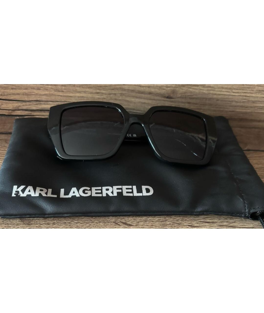 KARL LAGERFELD Черные солнцезащитные очки, фото 4