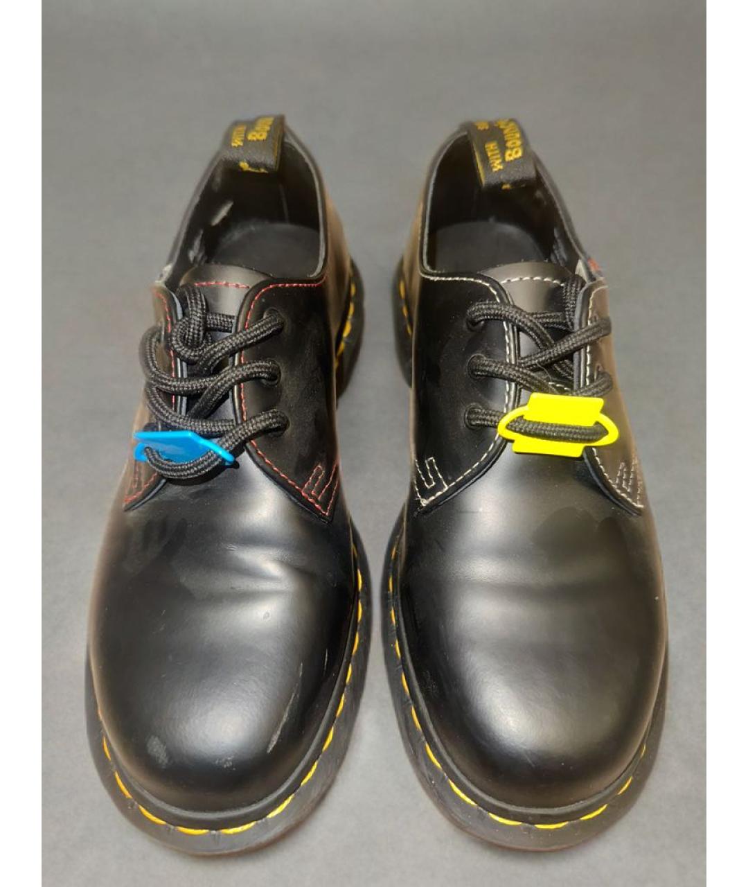 DR. MARTENS Черные кожаные ботинки, фото 2