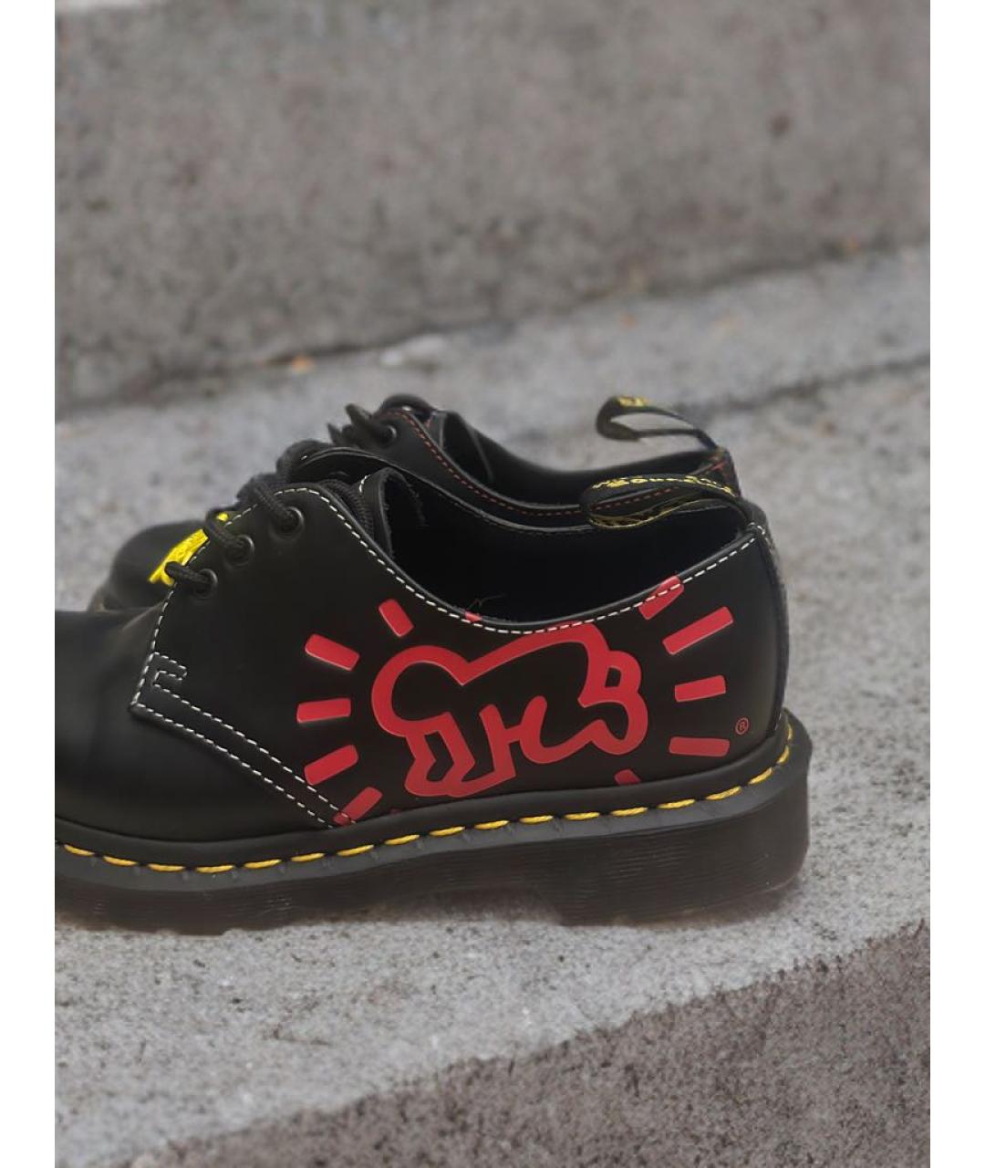 DR. MARTENS Черные кожаные ботинки, фото 4