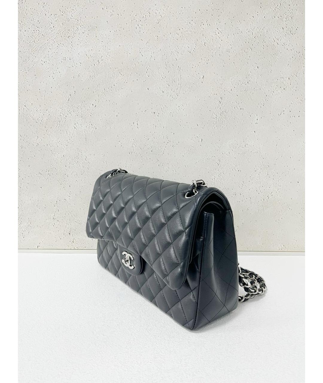 CHANEL Черная кожаная сумка через плечо, фото 4