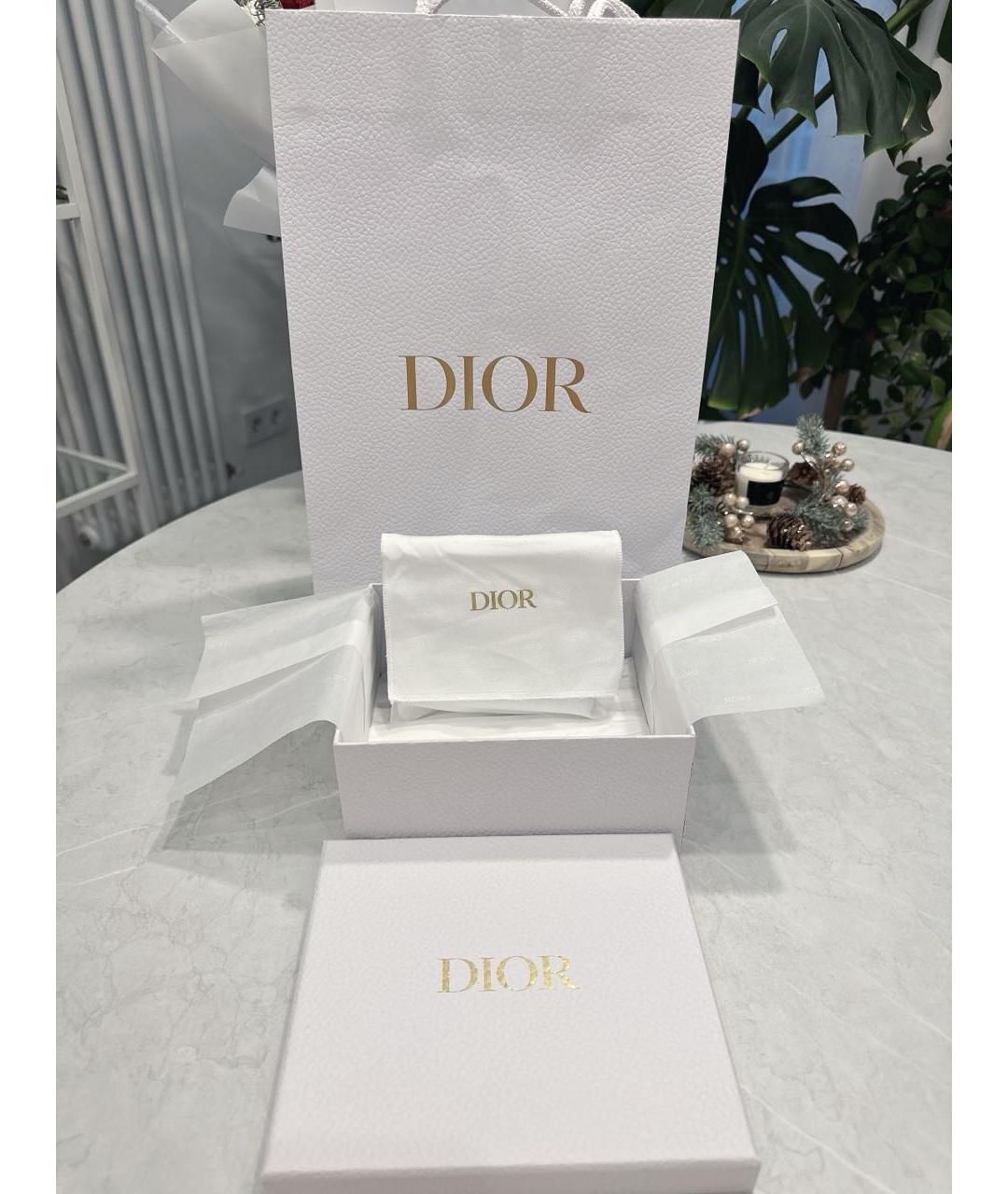 CHRISTIAN DIOR Голубой кожаный кошелек, фото 5