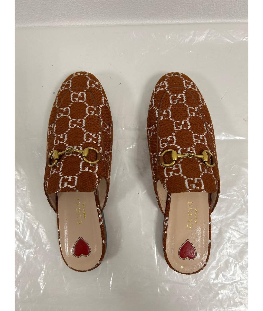 GUCCI Коричневые мюли, фото 2