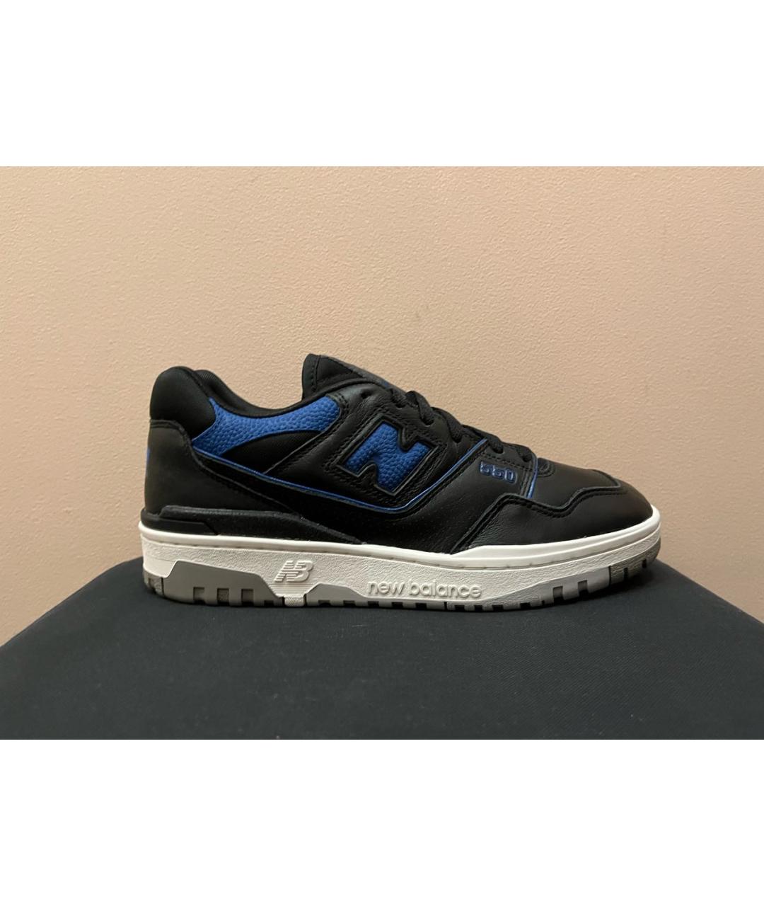 NEW BALANCE Черные низкие кроссовки / кеды из лакированной кожи, фото 8