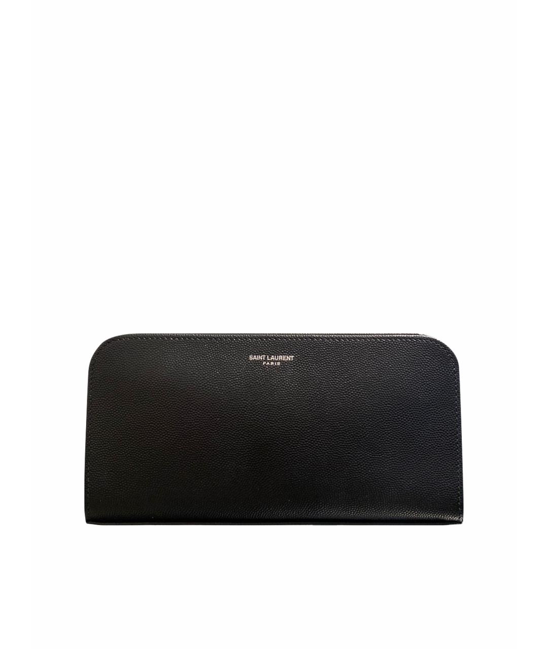 SAINT LAURENT Черный кошелек, фото 1