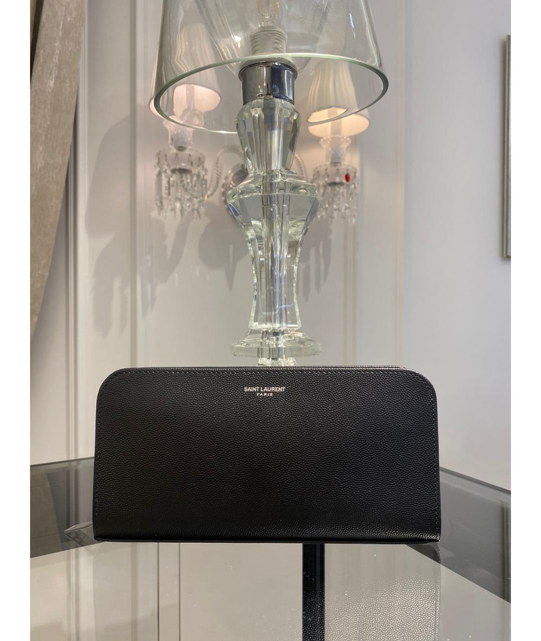 SAINT LAURENT Черный кошелек, фото 3