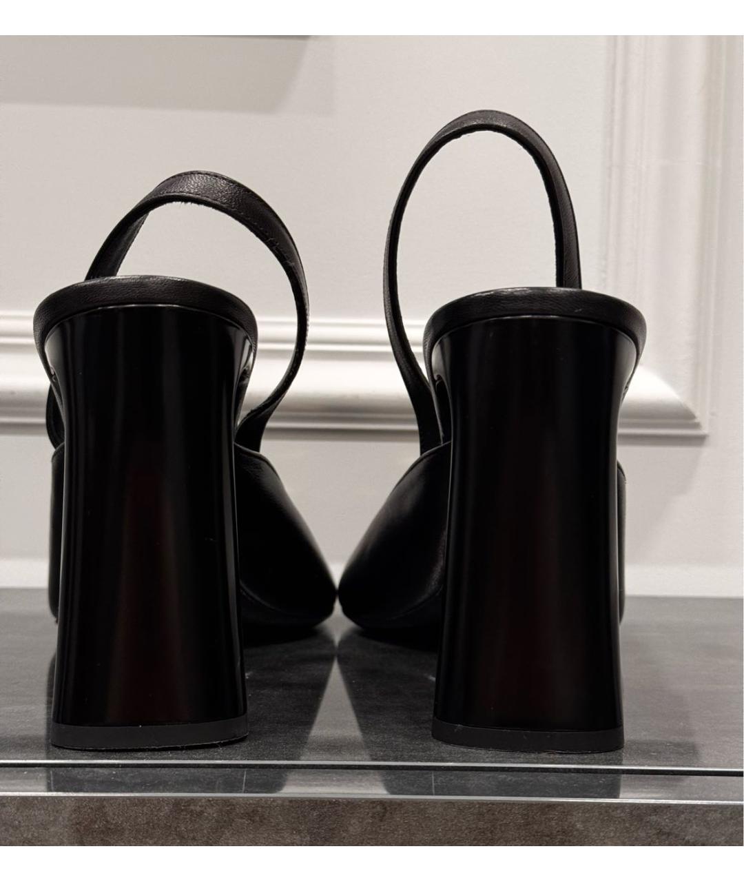 JIMMY CHOO Черные кожаные туфли, фото 4