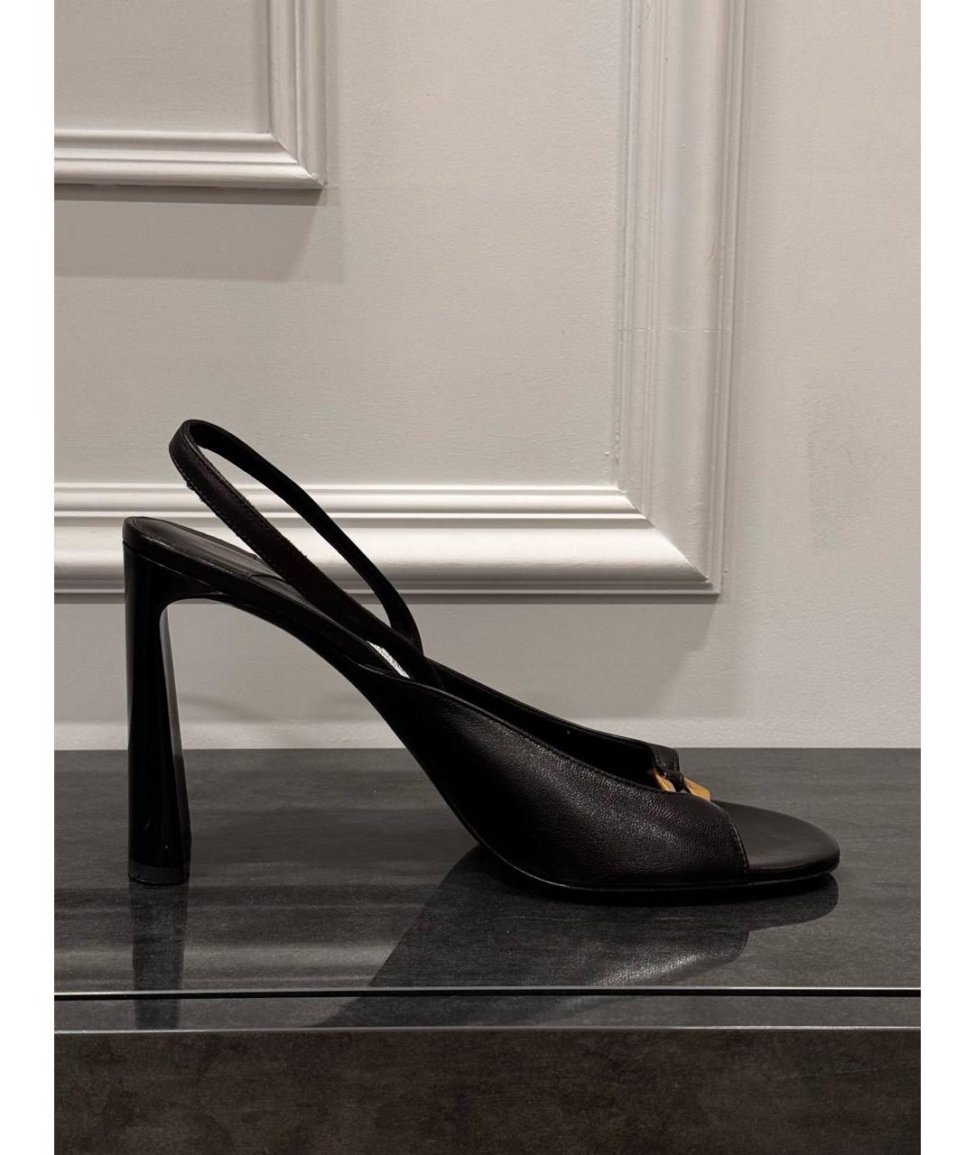 JIMMY CHOO Черные кожаные туфли, фото 5