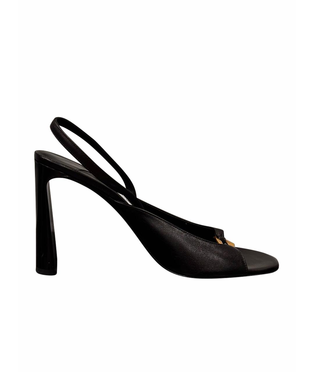 JIMMY CHOO Черные кожаные туфли, фото 1