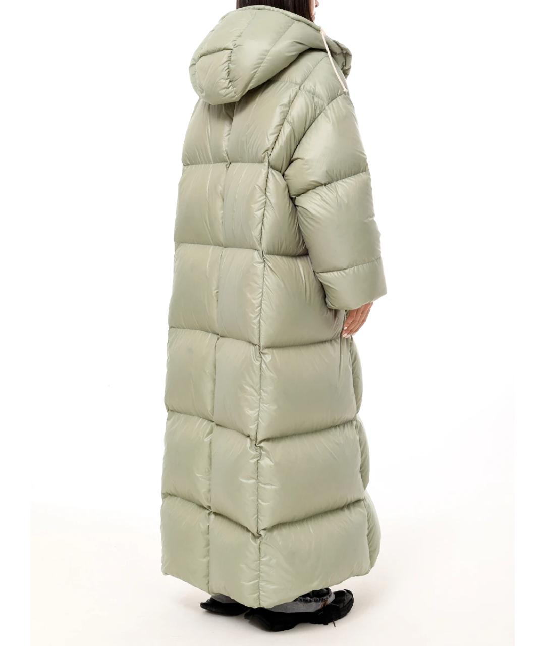JIL SANDER Зеленый пуховик, фото 3