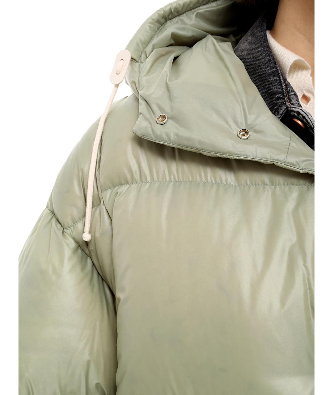 JIL SANDER Зеленый пуховик, фото 5