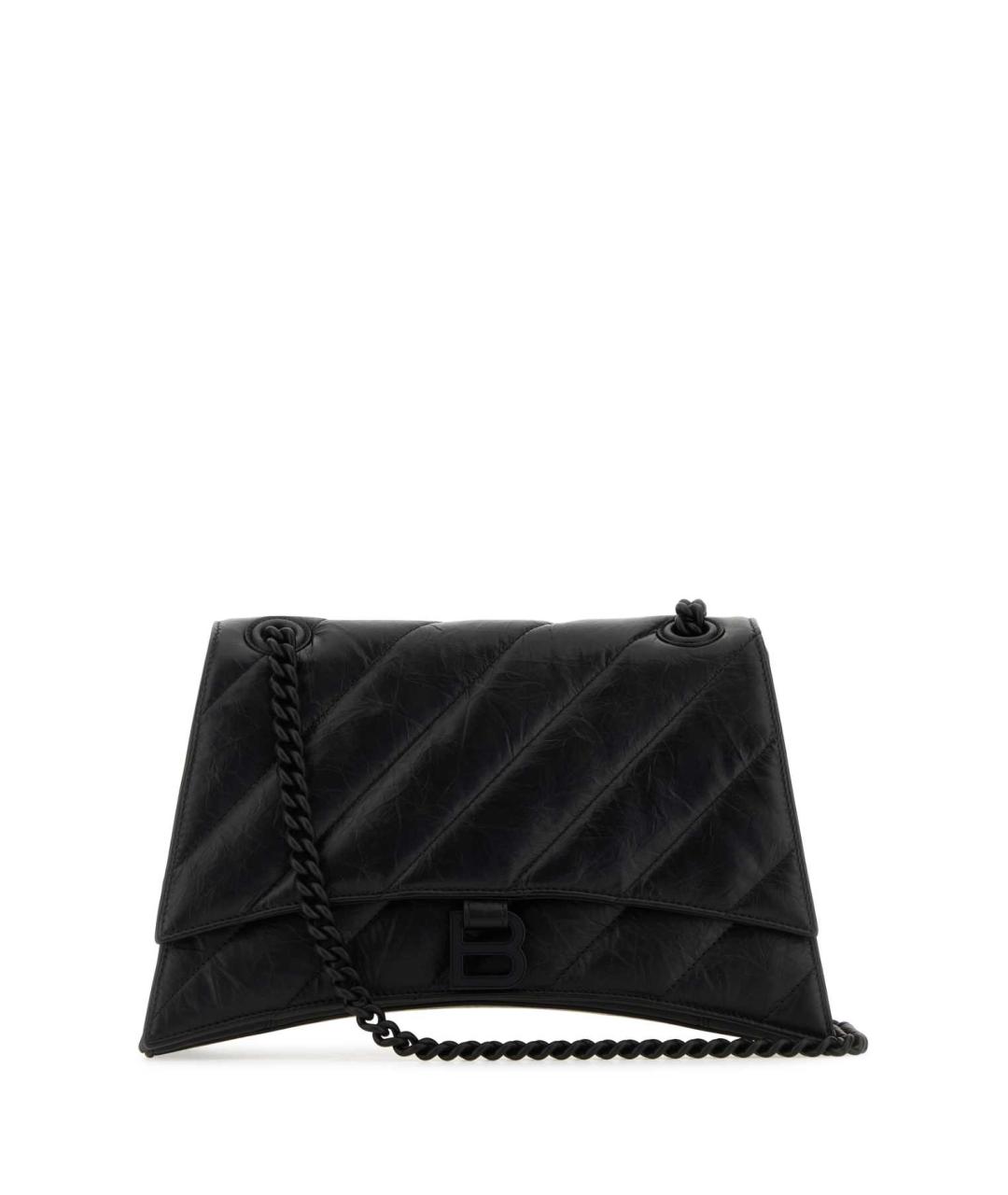 BALENCIAGA Черная кожаная сумка через плечо, фото 1