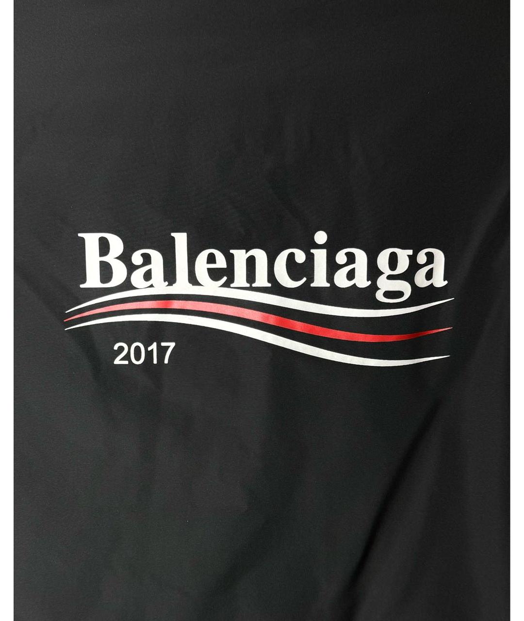 BALENCIAGA Черная полиэстеровая куртка, фото 3