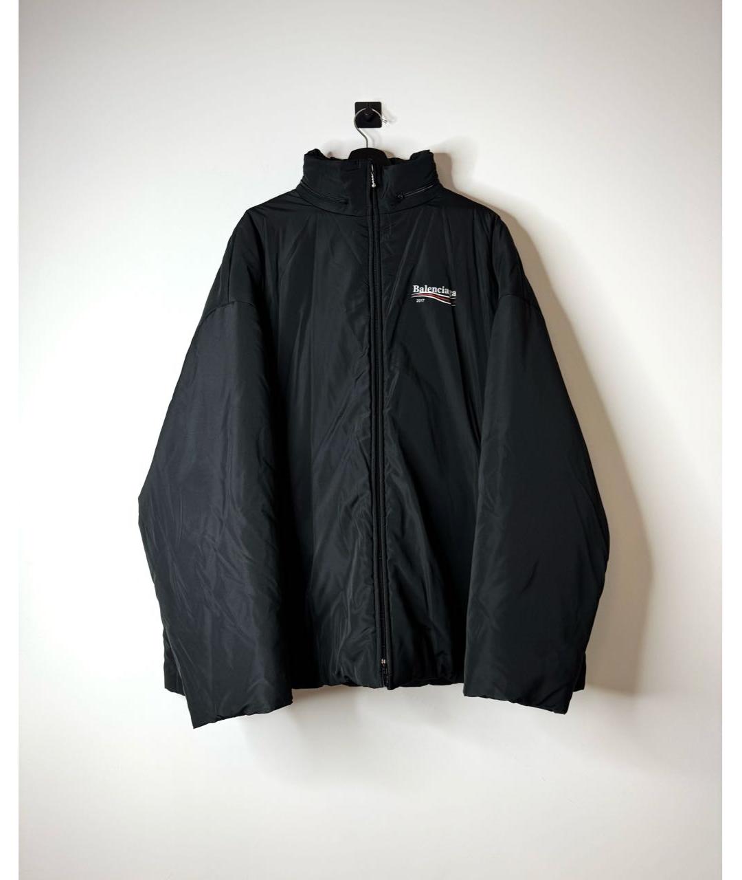 BALENCIAGA Черная полиэстеровая куртка, фото 4