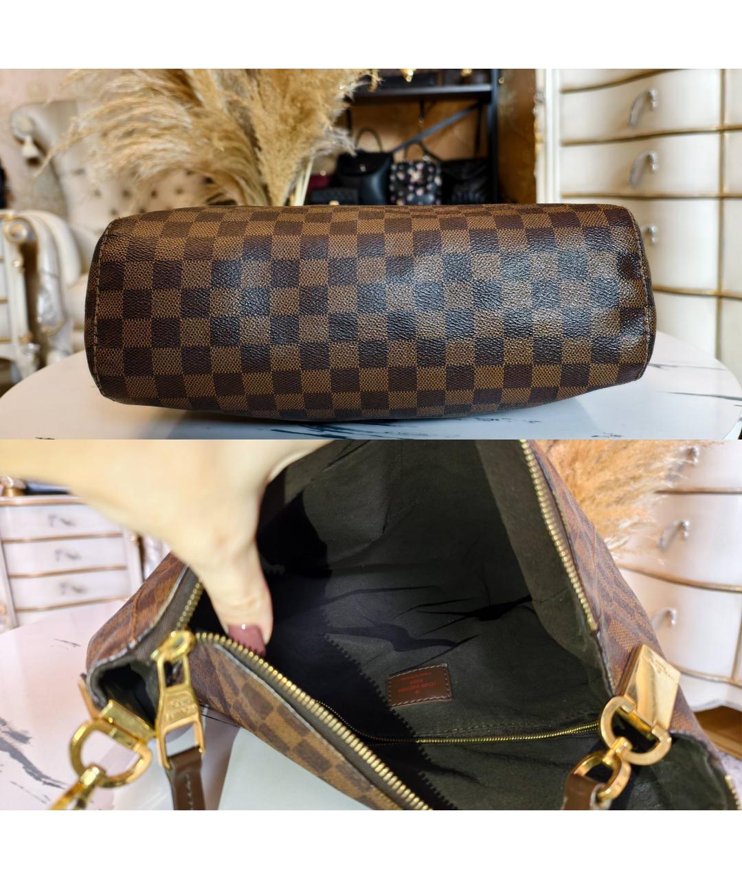 LOUIS VUITTON Коричневая сумка тоут, фото 7