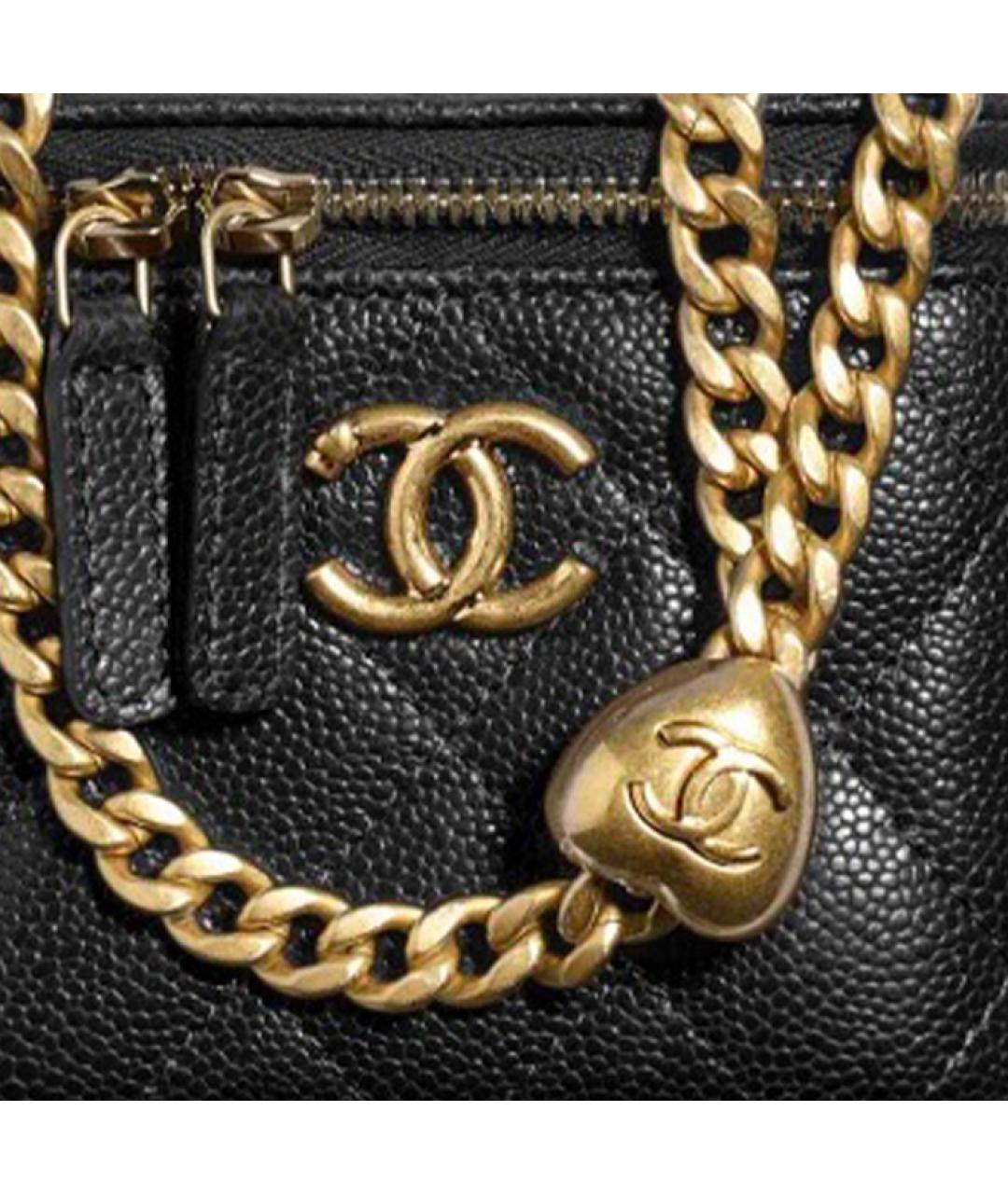CHANEL Черная кожаная сумка через плечо, фото 7