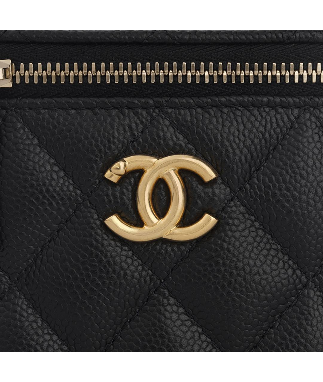 CHANEL Черная кожаная сумка через плечо, фото 9