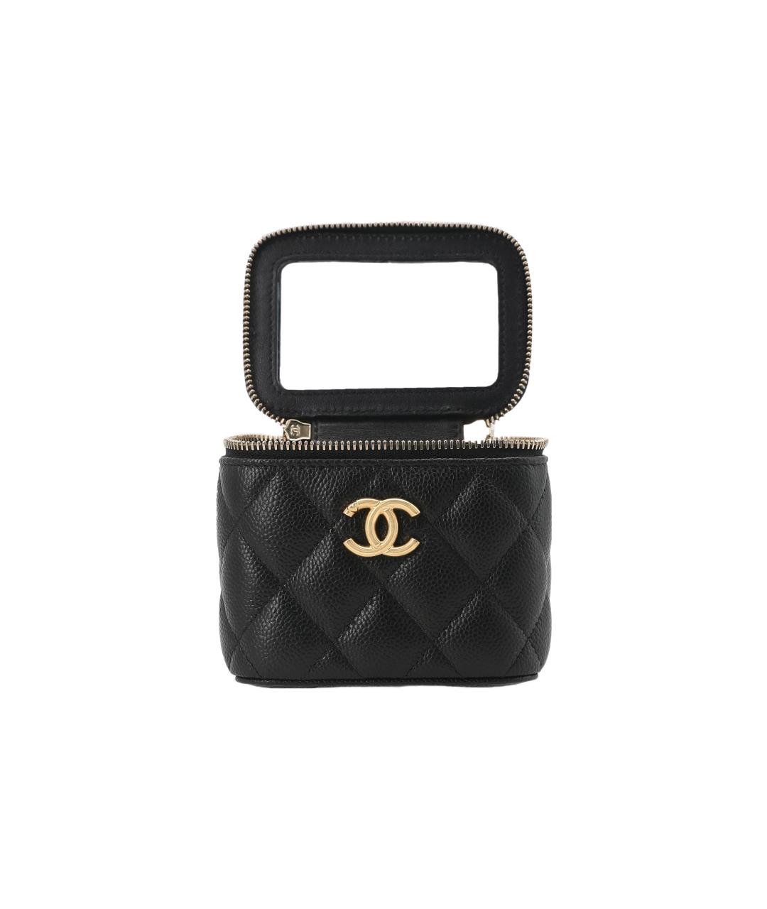 CHANEL Черная кожаная сумка через плечо, фото 5