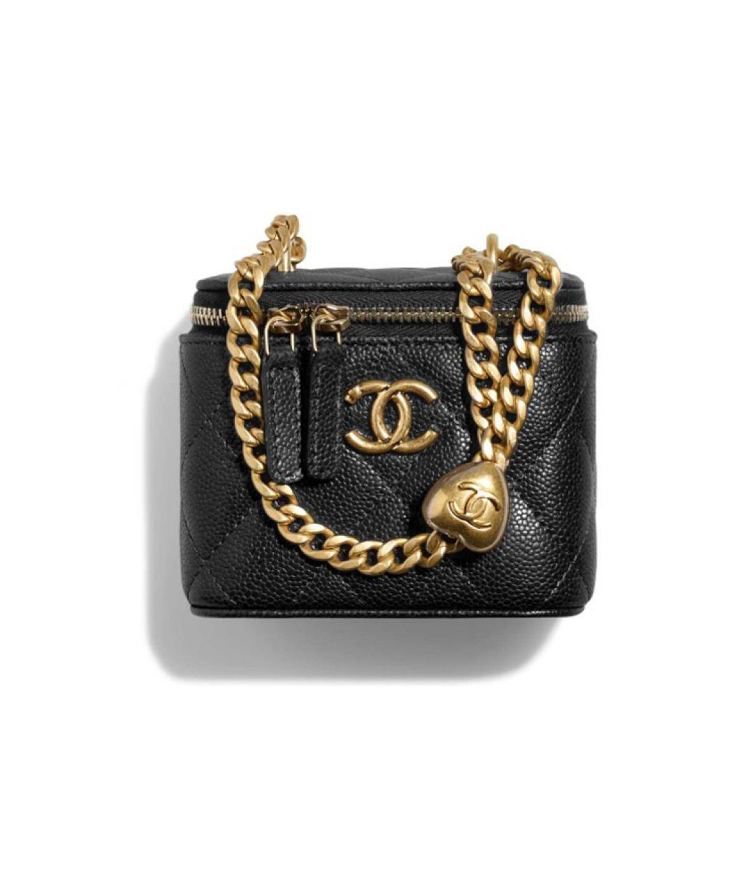 CHANEL Черная кожаная сумка через плечо, фото 1