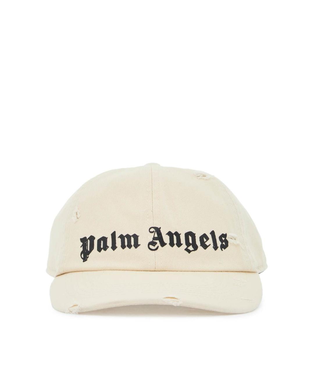 PALM ANGELS Бежевая хлопковая кепка/бейсболка, фото 1