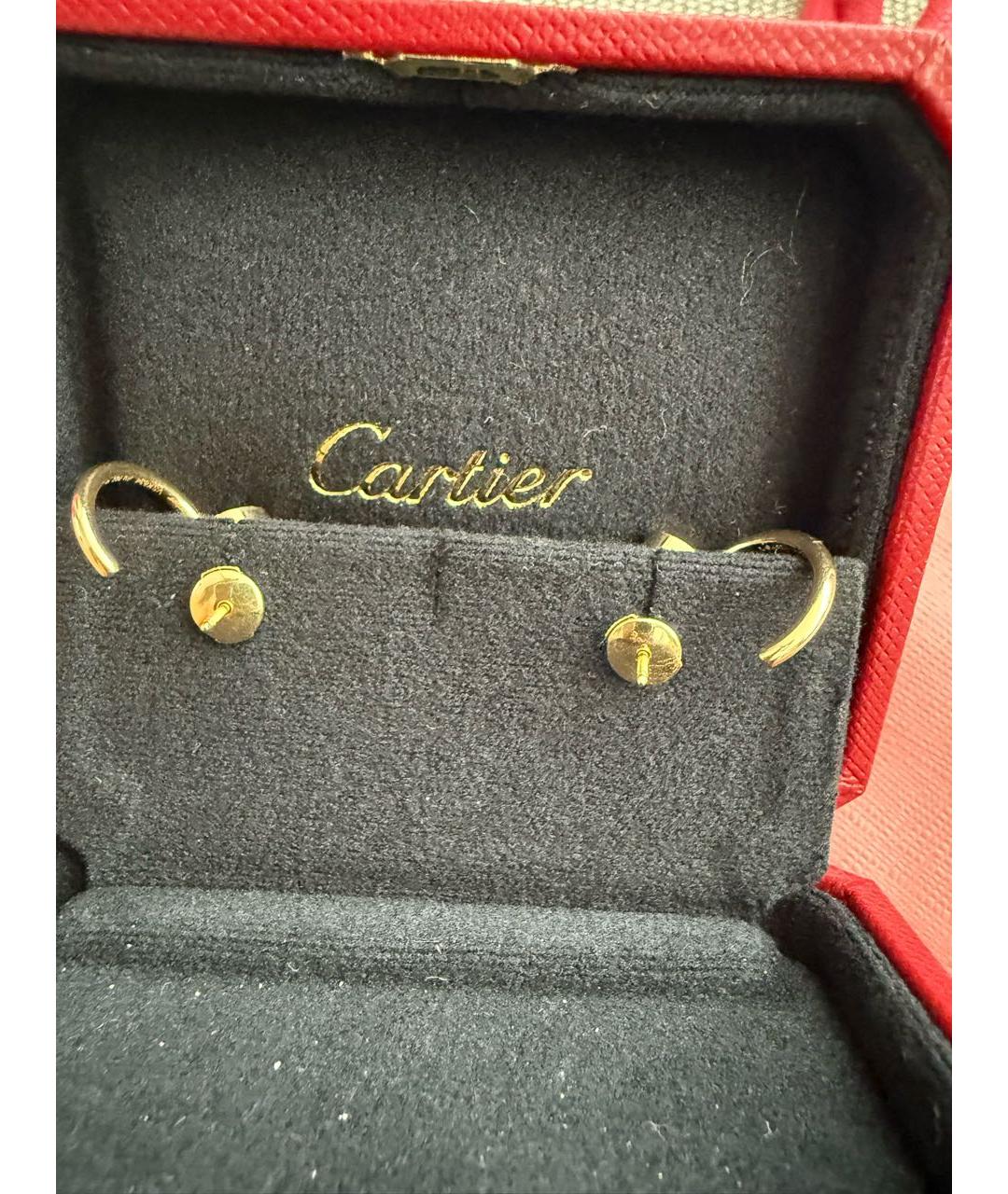 CARTIER Желтые серьги из желтого золота, фото 3