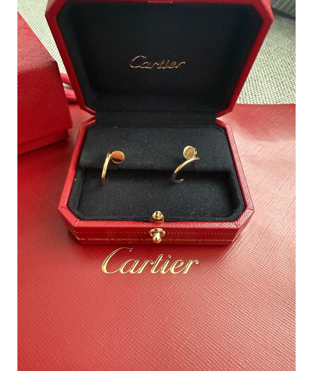 CARTIER Желтые серьги из желтого золота, фото 2