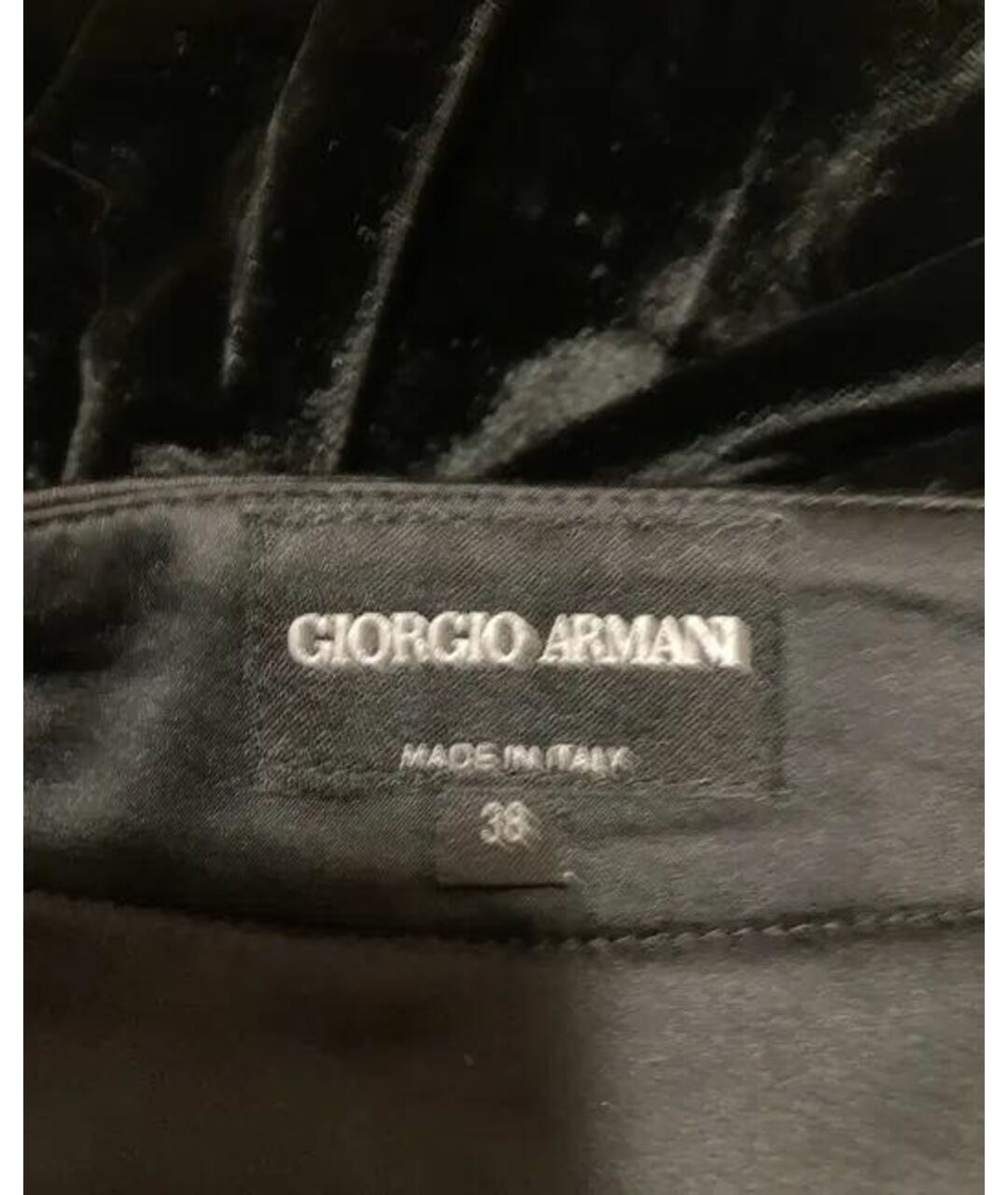 GIORGIO ARMANI Черная полиэстеровая юбка миди, фото 3
