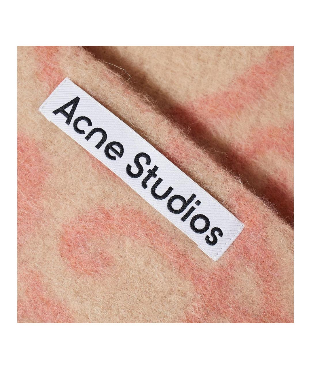 ACNE STUDIOS Оранжевый шарф, фото 4