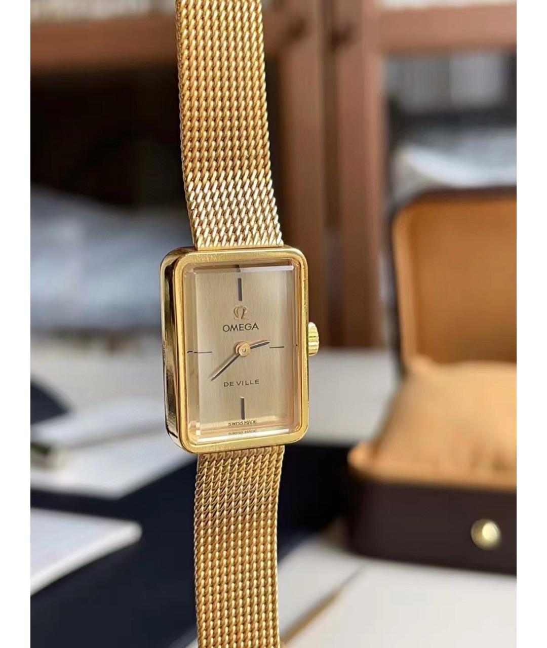 OMEGA Золотые часы из желтого золота, фото 8