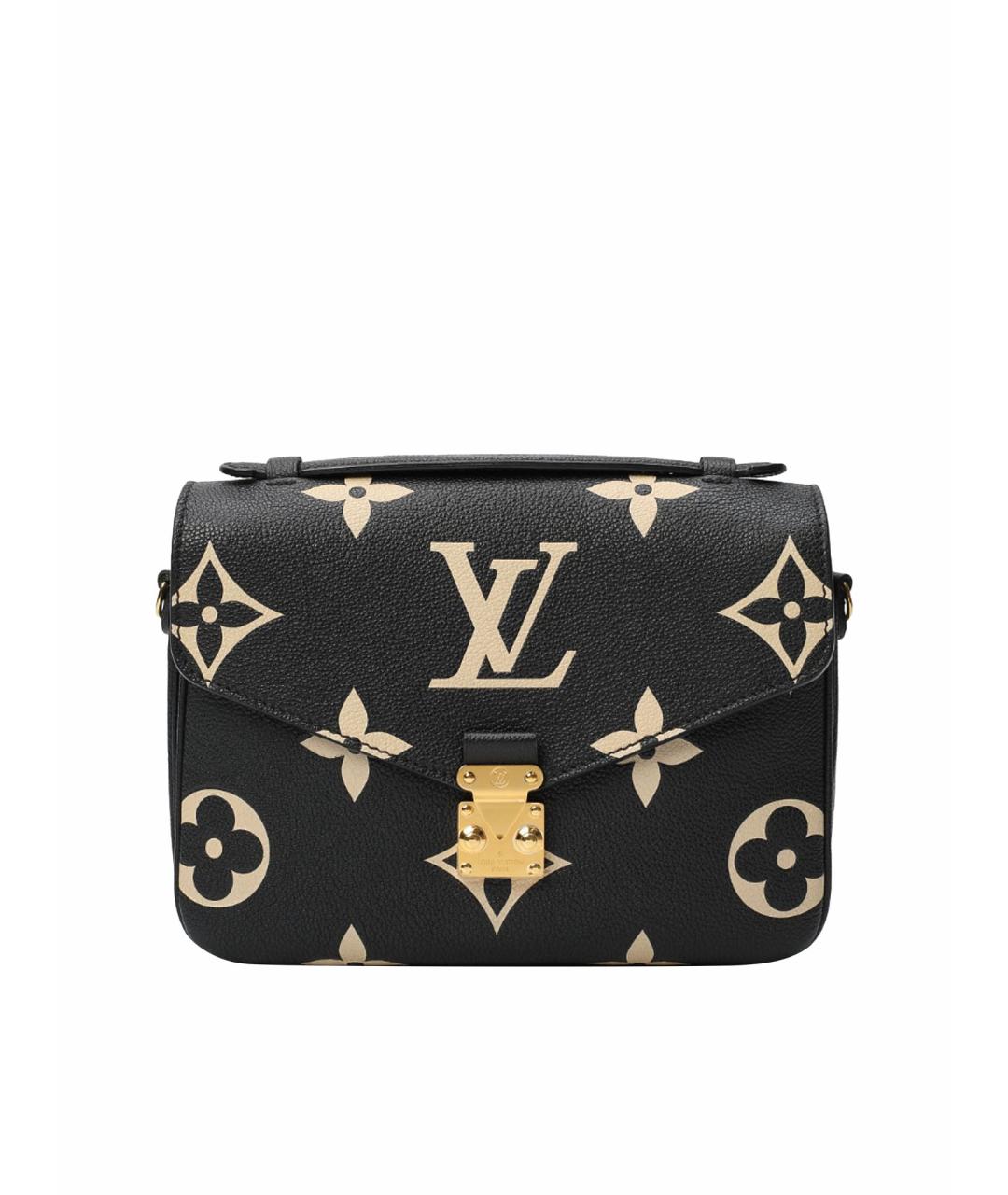 LOUIS VUITTON Черная кожаная сумка через плечо, фото 1