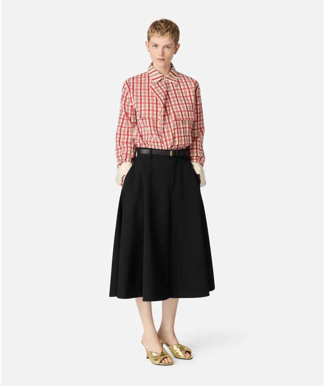 BOTTEGA VENETA Золотые кожаные мюли, фото 6
