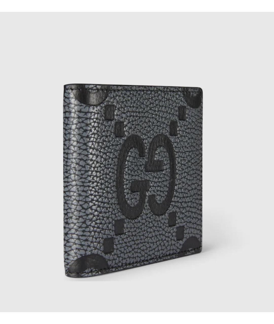 GUCCI Серый кожаный кошелек, фото 2