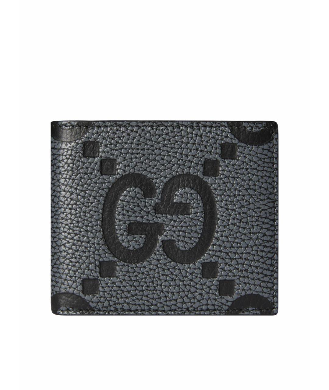 GUCCI Серый кожаный кошелек, фото 4